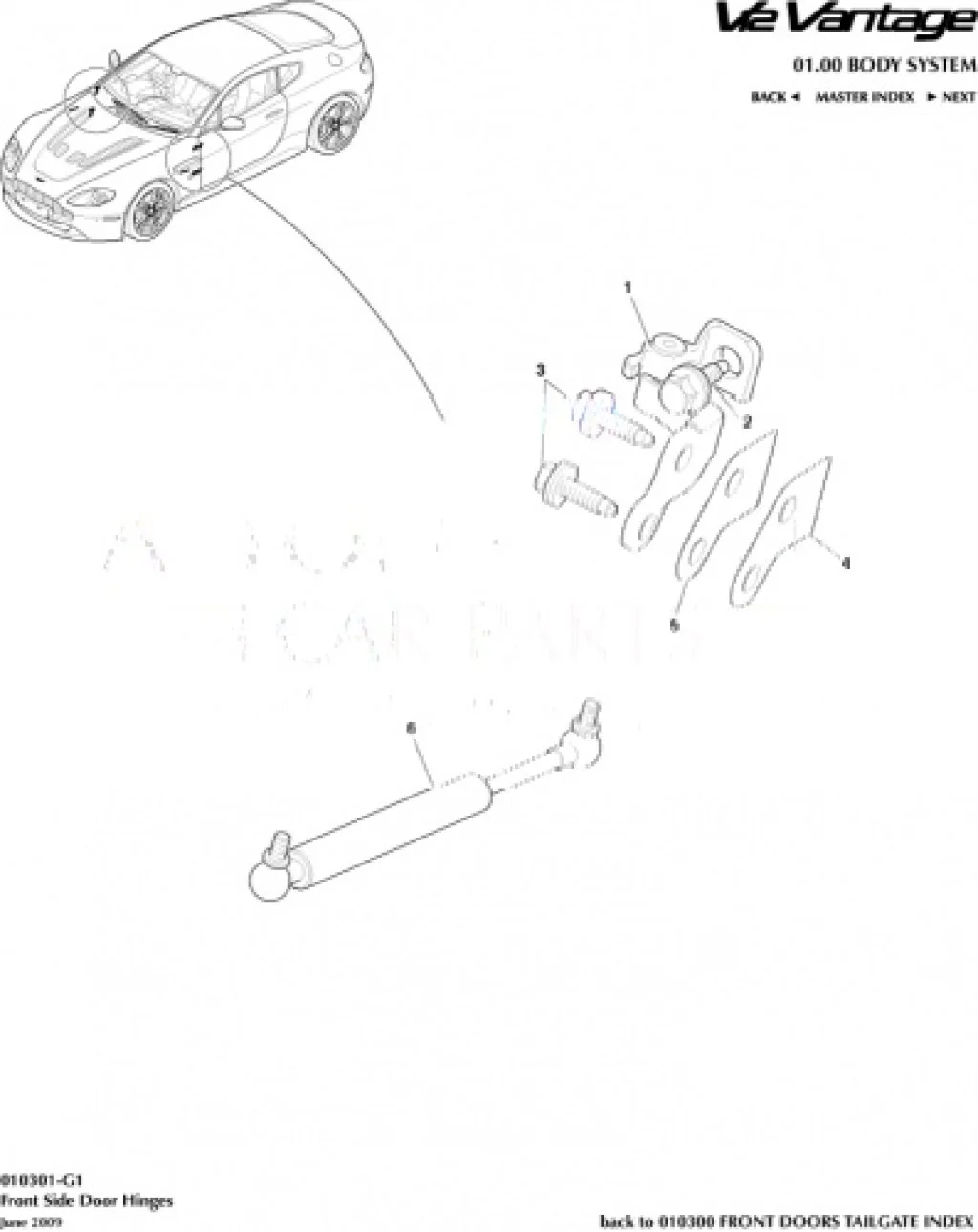 For Aston Martin DB9 DBS Vantage Virage Vanquish Door Check Strap Car Door Stopper Metal Material Other Body Parts 4G4323504AB factory