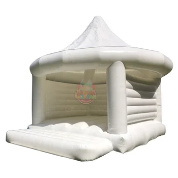 White Wedding Bouncy Castle From Factory Supply