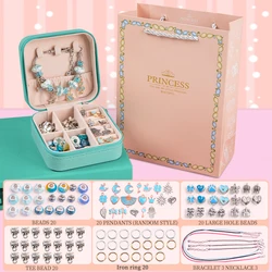 Cartoon Children's Creative Diy Bracelet Holiday Gift Box Set Charm Bracelet Making Kit For Girls