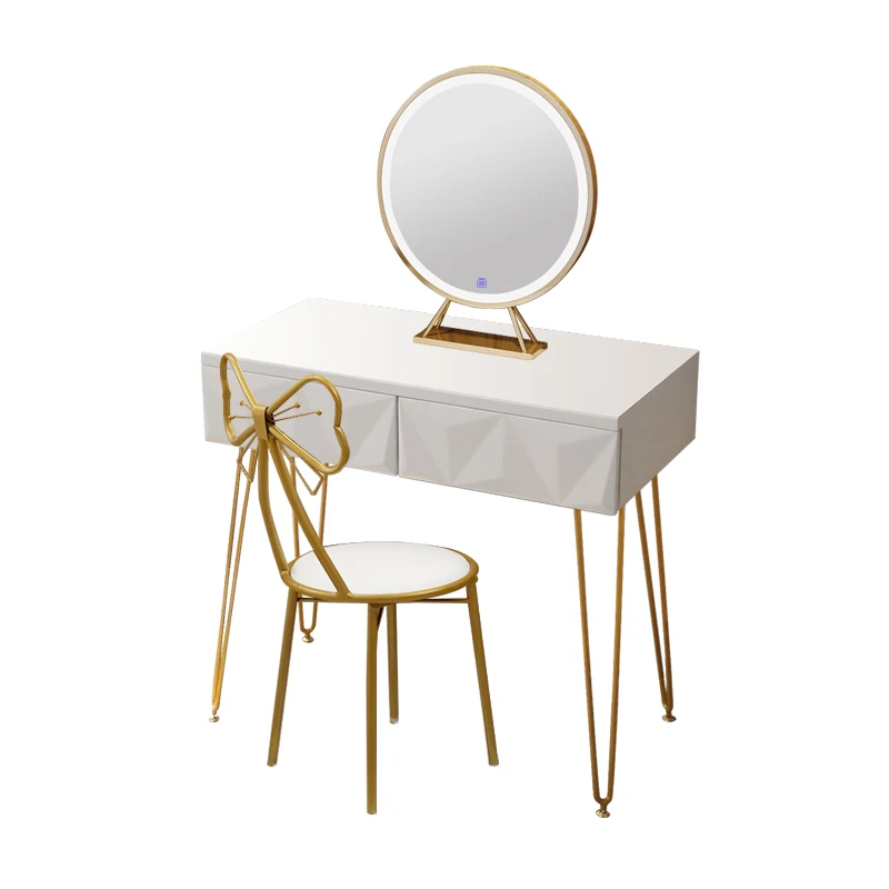 barclay vanity set with stool and mirror