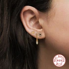 Huggie ROXI 2021 S925 Sterling Silver Heart Girls Huggie Hoop Dainty Earrings Jewelry For Women