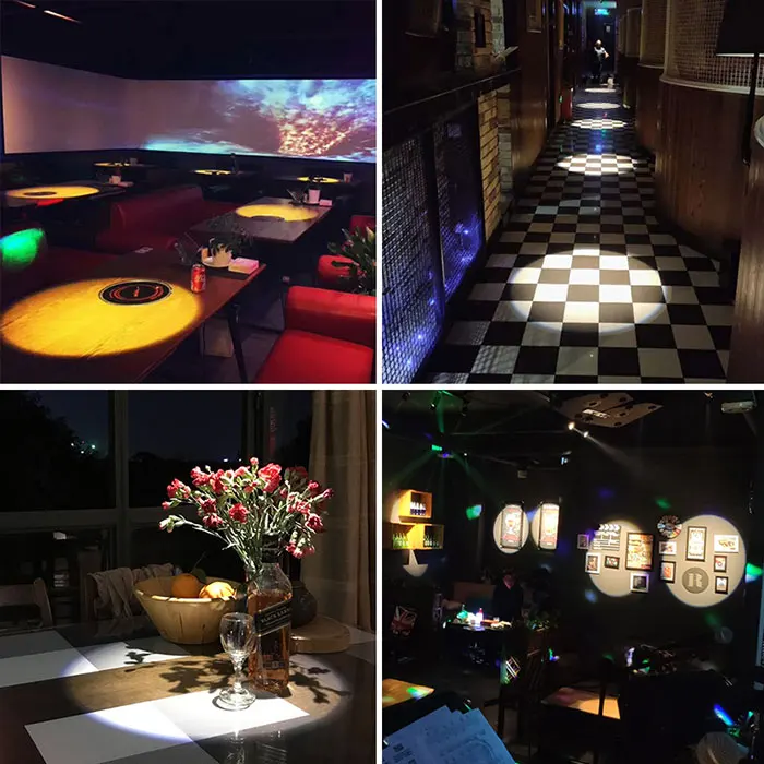 Zoomable Led Track Lights for Theater Stage Rail Lighting 7W 20W Focus LED HD Rotating Advertising Logo Projector Cob Spotlight