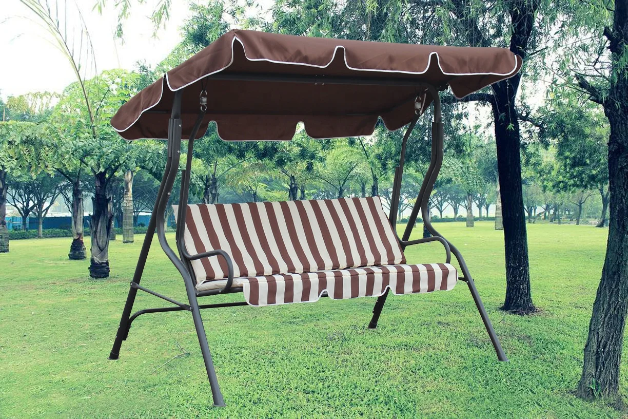 Garden Patio Swing Chair 3 Seates Swinging With Canopy Hammock Buy