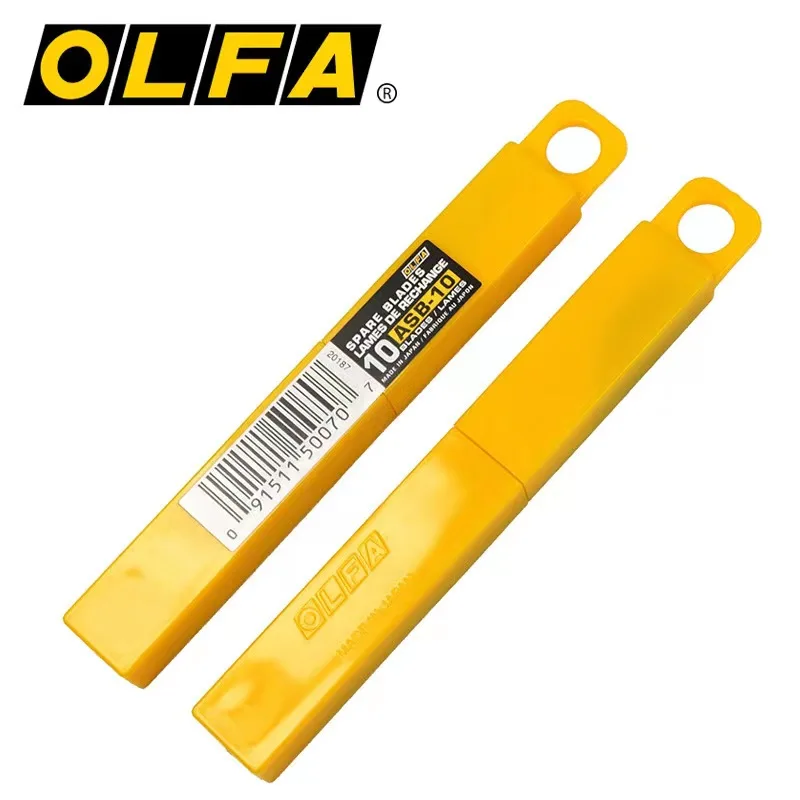 OLFA ASB-10 Utilify Knife  Good Quality 9mm Silver color Handy Knife Cutter Yellow Bag