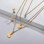 Indian Fashion Jewelry Baoyan Bridal Indian Fashion Accessories Sun Stainless Steel Jewelry Set For Women