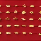 Rings Gold Ring Rings Wedding Rings For Women Simple Designs Jewellery Men Rings For Men Gold Rings Jewelry Women 24K Saudi Arabia Adjustment Wedding Ring