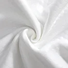 100% Men's Fabric White Bamboo Cotton 100% Polyester Knitted Mattress Fabric