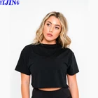T-shirts Wholesale Womens Athletic Gym Wear Sport Blank Workout Plus Size T-shirts Yoga Clothing Active Crop Top Tee