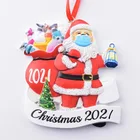 Diy Resin 2021 Creative Family DIY Santa Resin Pendant Christmas Resin Decorations