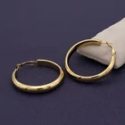 Hoop Earrings Earrings Fashion Latest Design 18K Gold Plated Jewelry Western Large Hoop Stainless Steel Earrings