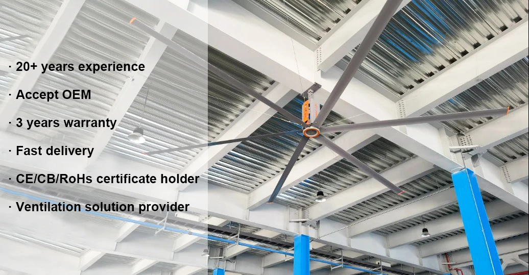 Ceiling Fan, HVLS, Aluminum - detail 2