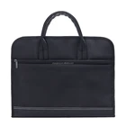 Bag Leather Business Office Meeting Bag Notebook Briefcase Black Leather Fashion Multi-functional Shoulder Bag Polyester