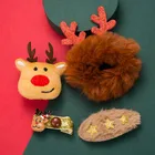 Horn 2020 Christmas BB Clip Elk Horn Hairpin Hair Tie Four-piece Set Christmas Hair Accessories