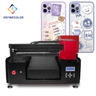 Inkjet Flatbed Printer A3 Inkjet Factory Price UV Flatbed Printer For Pen Golf Ball Pvc Card Printing Shop Machines 3d Uv Printer