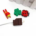 Cable Charger Cable Protector Customized Silicone Earphone Charger Wire Cable Protector Cover Charging Line Sleeve