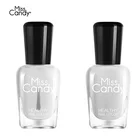 Polish MissCandy Based And Top Coat Healthy Nail Polish Supplier For Nail Treatment 15ml/bottle