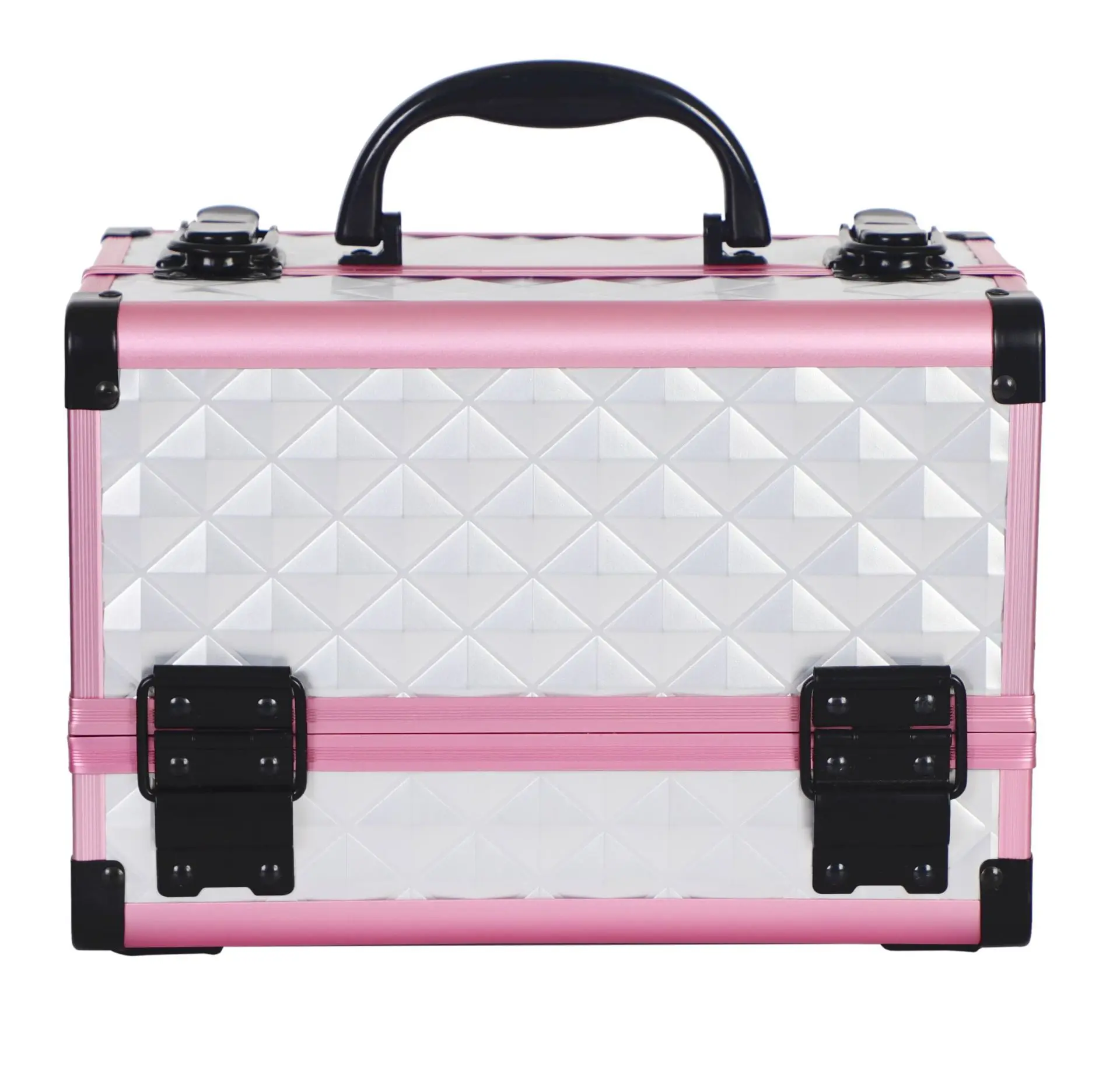 pink makeup train case