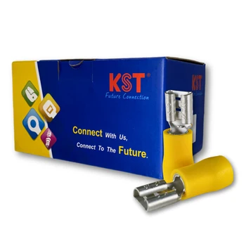 KST FDD2-250 Vinyl-Insulated Double Crimp Female Disconnectors Terminals Product