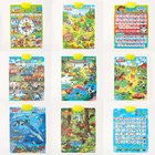 Kids Hot Selling Kids Height Wall Chart Russian Talking Poster For Toddler Education