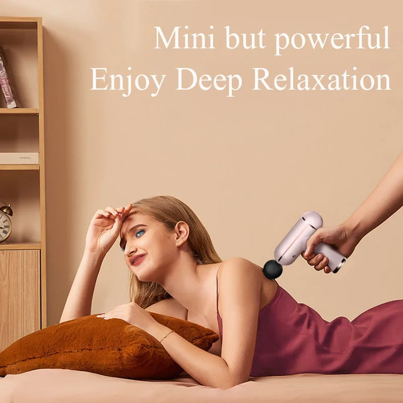 Wholesale Professional Body Massager Cordless Vibration Massagegun 6 Heads Deep Tissue Muscle Massage Gun