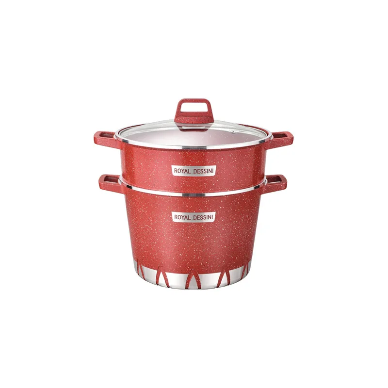 Non-stick Inner Coating 24cm Red Blue Purple Brown non-stick pot pink cookware set Novelty non-stick pots