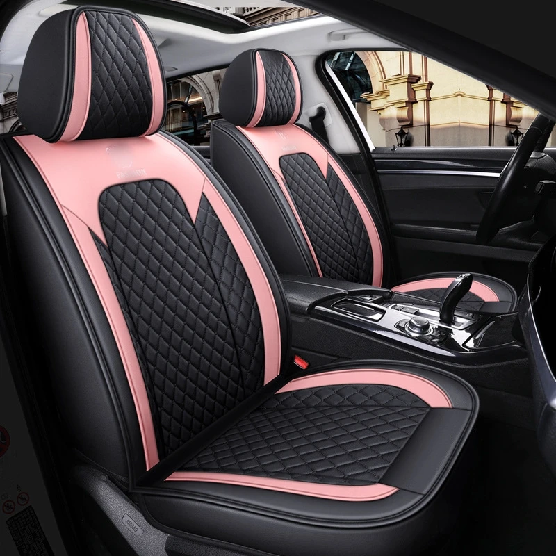 Auto accessories car seat cover universal PU leather seat protector full set
