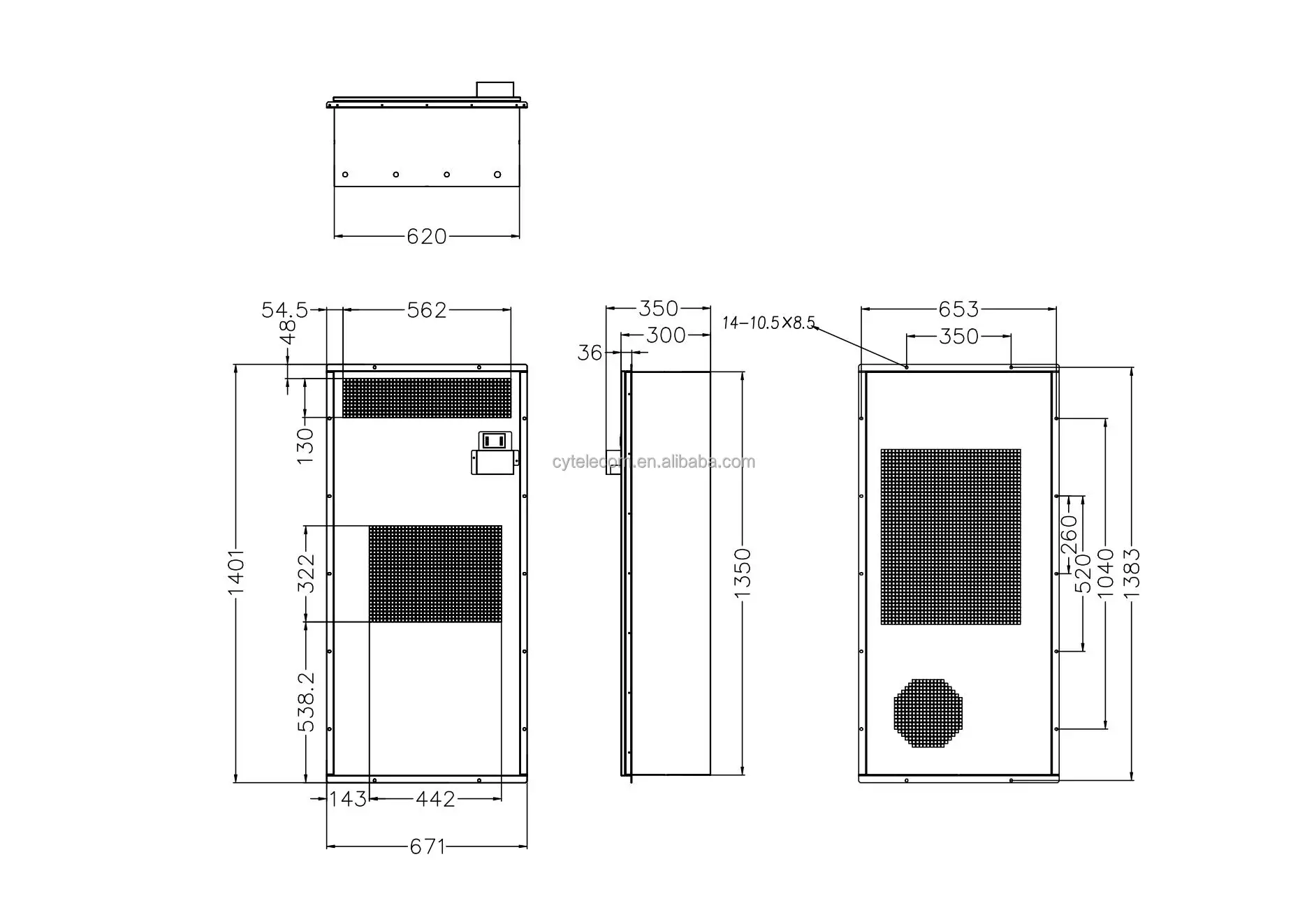 Cabinet Air Conditioner, 5000W, IP55 - detail 8