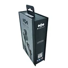 Earphone Shape Rectanglecustomized Custom Logo Earphone Packaging Premium Magnet Book Shape Boxes With PVC Window