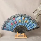 Fan Plastic Plastic Manufacturer Promotional Gift Fan Custom Plastic Fan Chinese Wind Folding Fan
