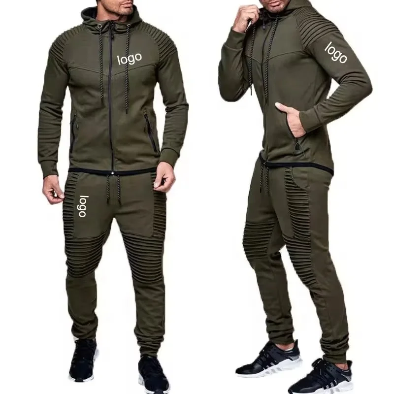 factory wholesale high quality autumn winter tracksuits oversized hoodies set casual hoodie and pants men hoodie set