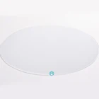 Glass Apisglass CE Certified Round Black Glass Top Coffee Dining Table With White Glass Top