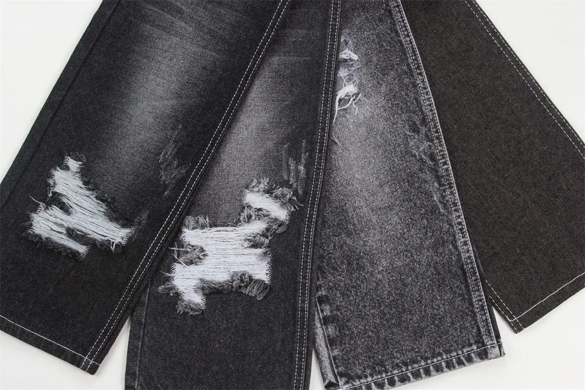 180 cm Wide Shrink-Resistant Yarn Dyed 100% Cotton Denim Fabric for Jeans