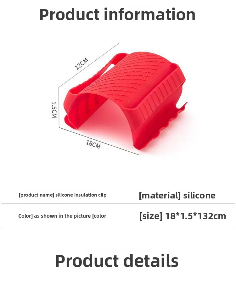 Silicone Insulation Oven Mitt Heat-resistant Clip for Barbecue Microwave Dishes Toasting Bread-Microwave Dish Mitt supplier