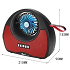 FP-121-S Handheld Charged Fan Rechargeable Sola FM Radio Portable Wireless Speaker With FAN Flashligh USB
