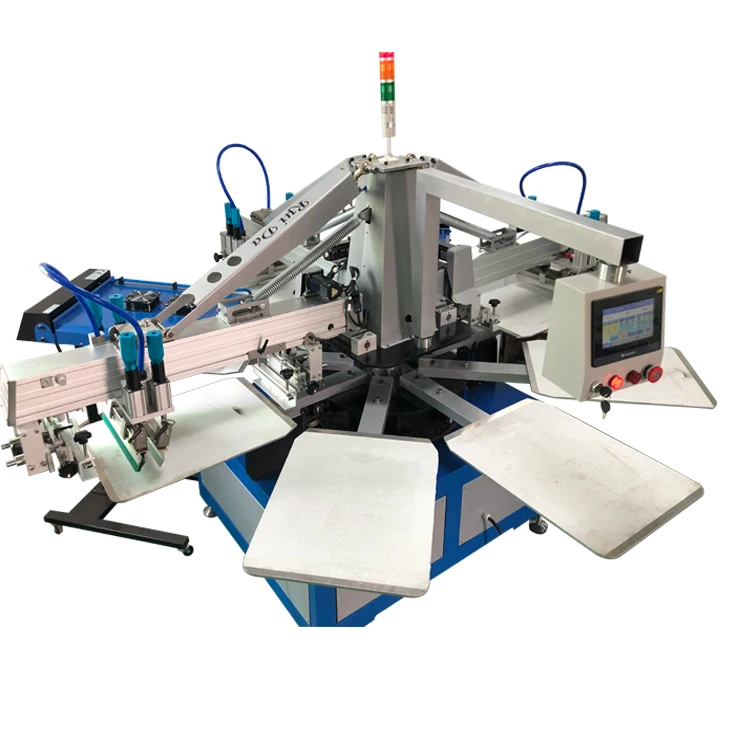 product 3 color automatic screen printing press machine with all stuff-21