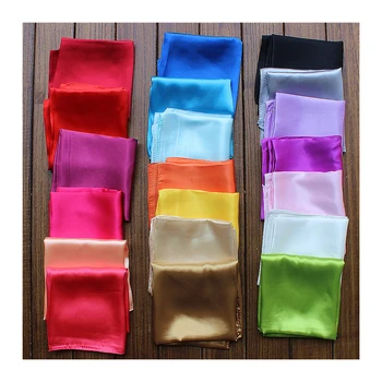 In bulk women satin scarves square printing printed silk scarf for custom