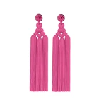 Red Earrings Newest Handmake Red Tassel Wire Hoop Earrings Fish Earrings Accessories For Girls Fashion Jewelry Earrings