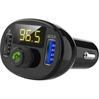 Mp3 Player SINRI Custom Accept 1 Sample OK QC3.0 Portable Car MP3 Player TypeC FM Transmitter Dual USB Car Charger