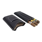 Leather Scissors Holster New Portable 3-pack Black Leather Belt Cigar Scissors Holster