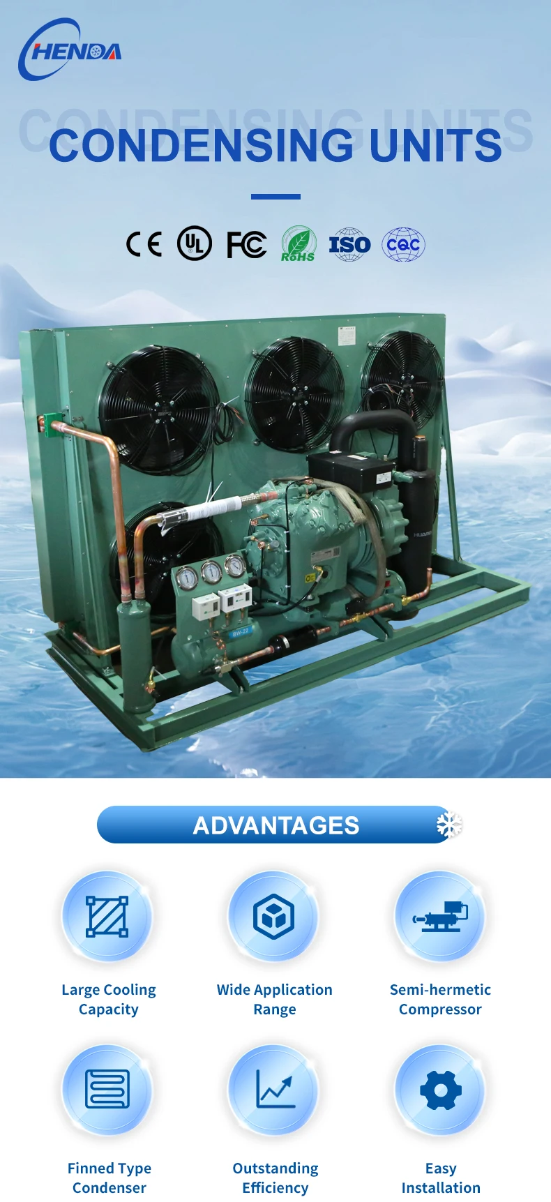 Scroll Compressor, CHENDA, Monoblock, Hermetic - detail 2