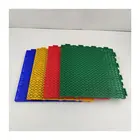 Garden Thickness Playground Plastic Interlocking Flooring Anti-slip Rubber Tile Mat For Garden Park