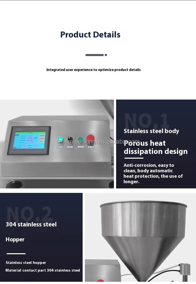 Rotary Gear Pump Grease Thick Liquid Weighing Cream Filling Machine Semi Automatic 5