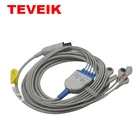Mindray 5 Leads ECG Cable AHA 6pin ECG Cable Without Resistance Ecg Leads Cable