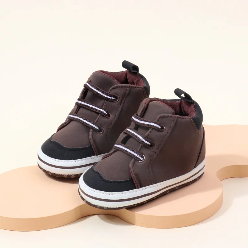 2024 New Arrival Breathable Soft PU Leather Baby Boy Shoes Light Weight Flat Anti-Slip for Spring and Autumn supplier