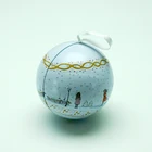 Chocolate Tins 2020 Christmas Metal Balls Candies Chocolate Gift Packaging Box Xmas Ball Tins