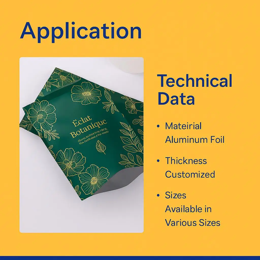 Custom Printed Aluminum Foil Sachet for Facial Mask Cosmetic Skincare Sample Packaging - detail 9