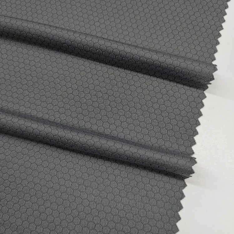 Global Recycle Standard Certificated 90% Recycled Polyester 10% Spandex Jacquard Knit Fabric for Man factory