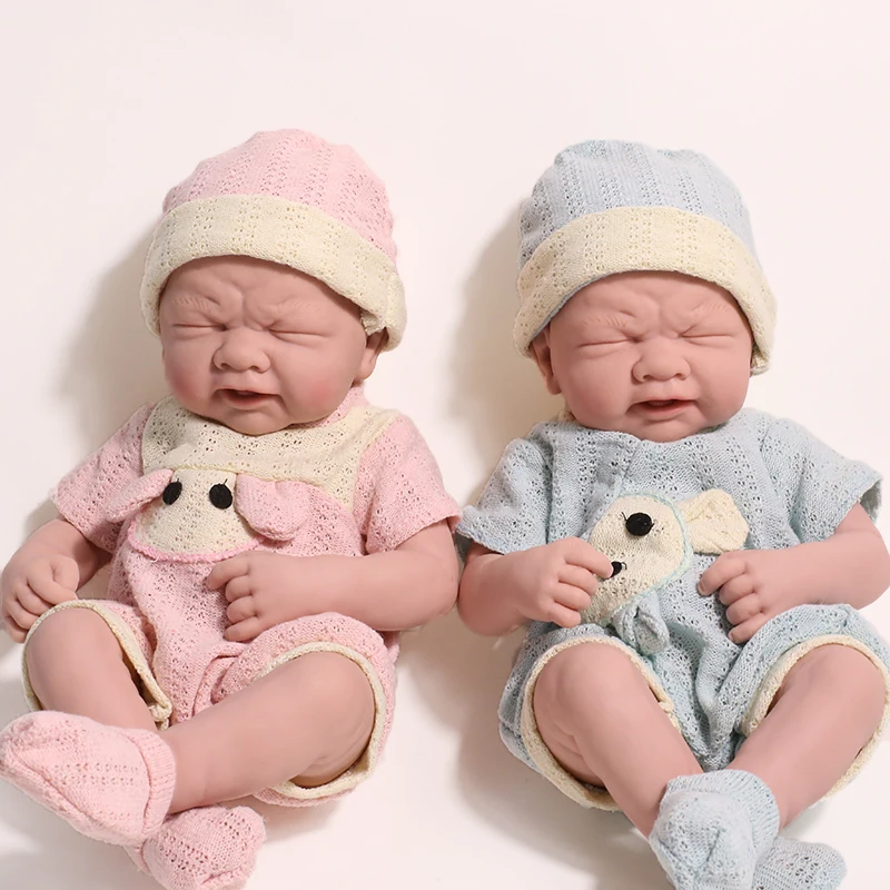 10'' Cute Reborn Baby Girl Doll Newborn Lifelike Full Body Silicone Vinyl Gift A 