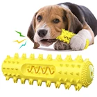 Dog Toy Wholesale Soft Pet Tooth Cleaning Brushing Natural Rubber Squeaky Dog Chew Toy