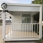 Office Low Cost Modular Prefabricated Portable Foldable Homes 20ft Office Folding Container House